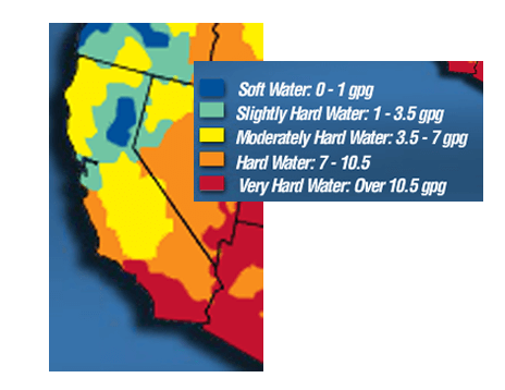 Hard water in Avila Beach