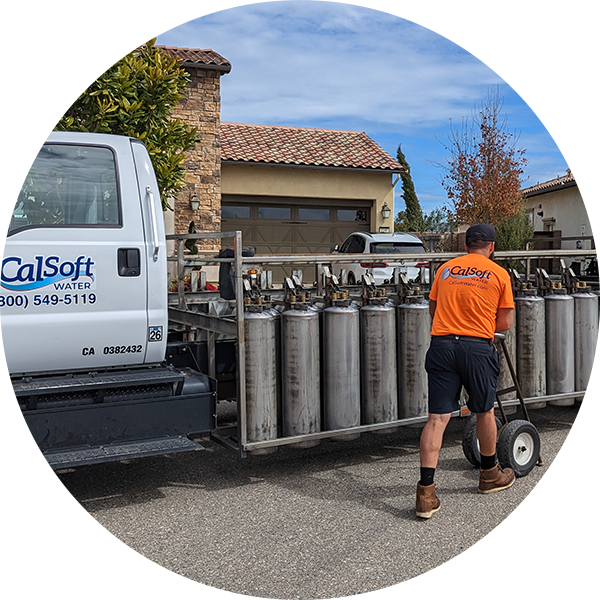 CalSoft Water offers portable exchange tank service in Santa Maria, CA